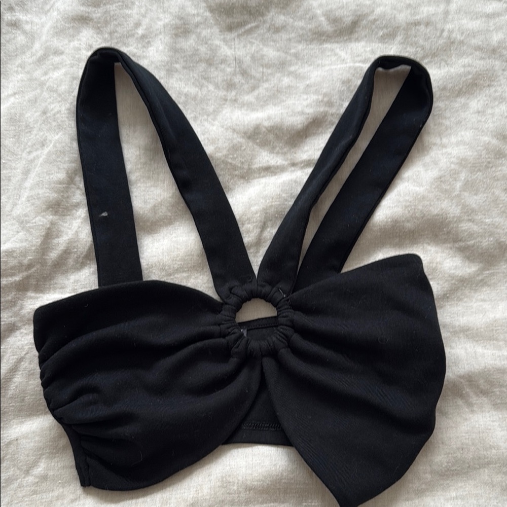 Zara Black Halter Top